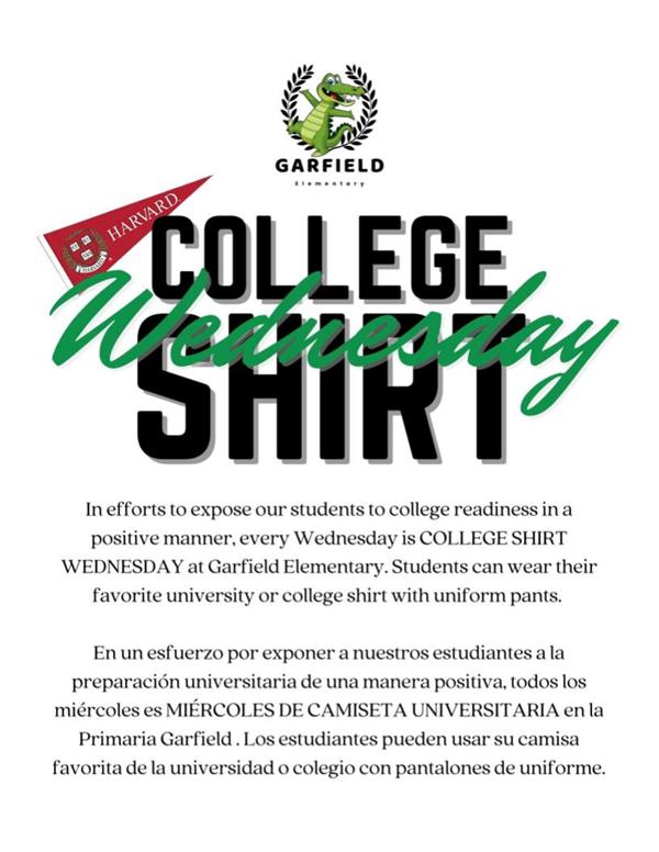 College Shirt Wednesday
